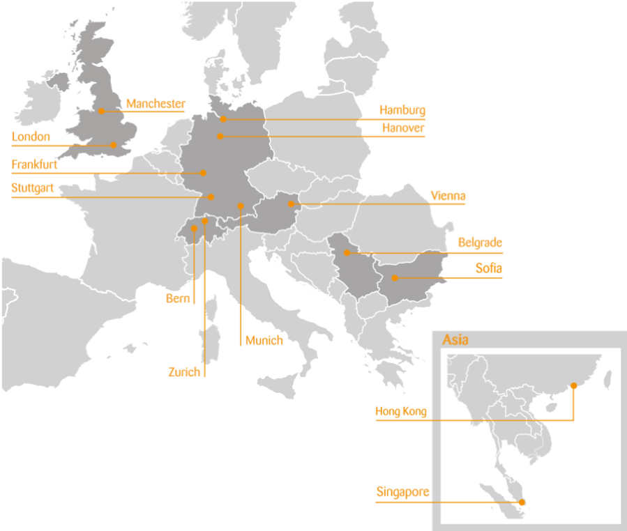 Zühlke locations map